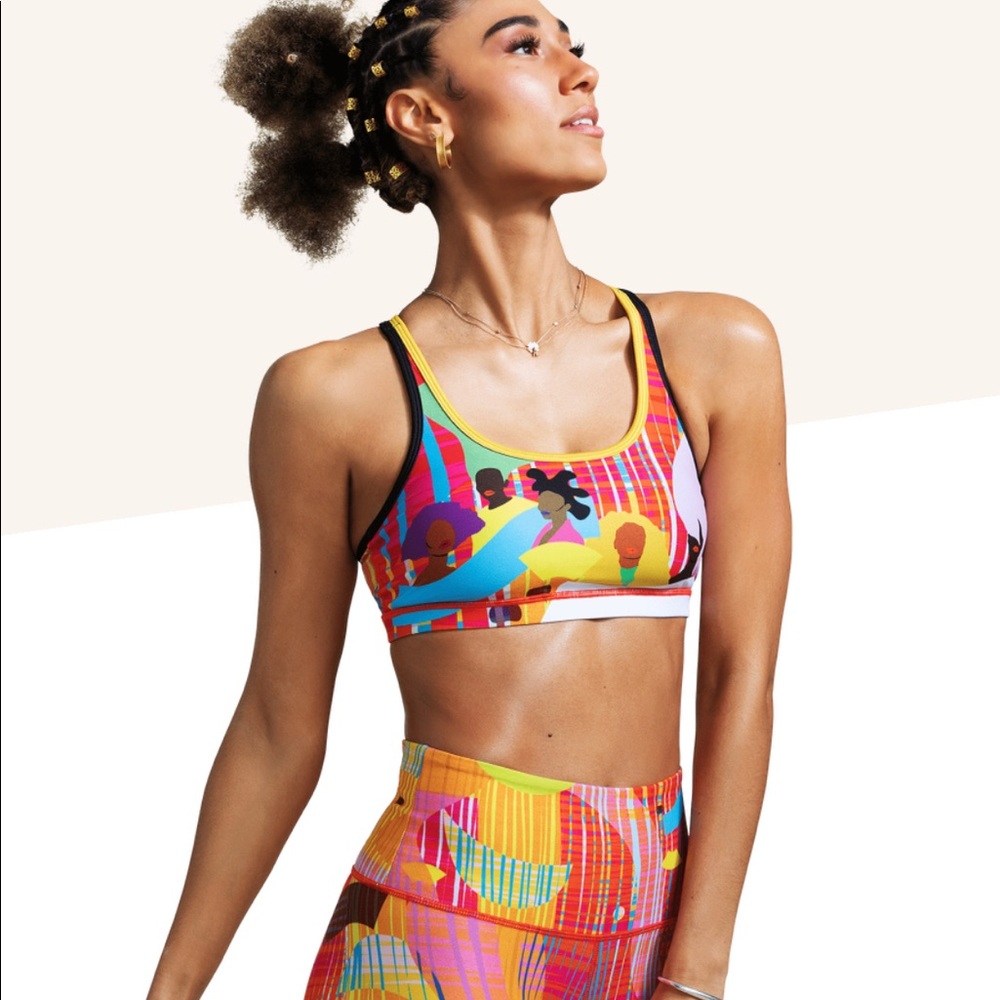 Cute workout gear! Peloton x Monica Ahanonu. Fun, colourful and energizing.